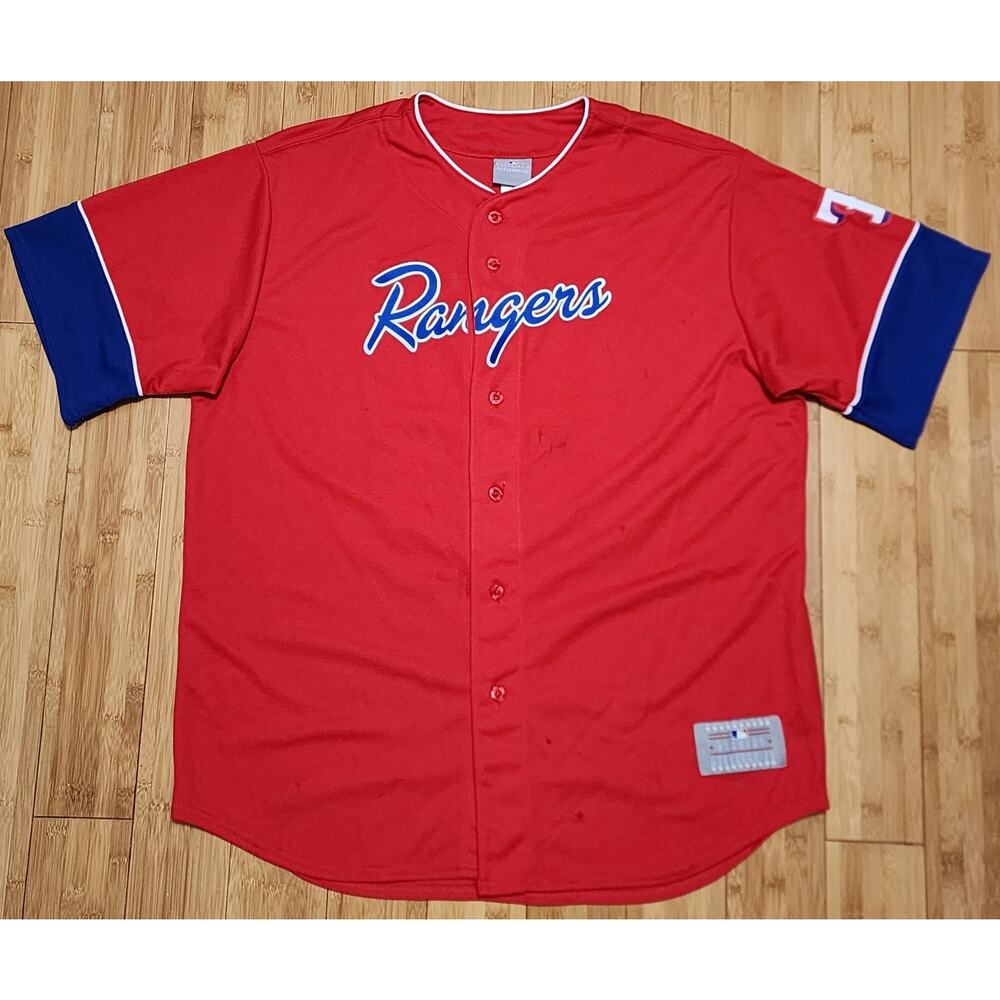 Majestic Texas Rangers Baseball Jersey Men's XL Red MLB League Adrian Beltre #29